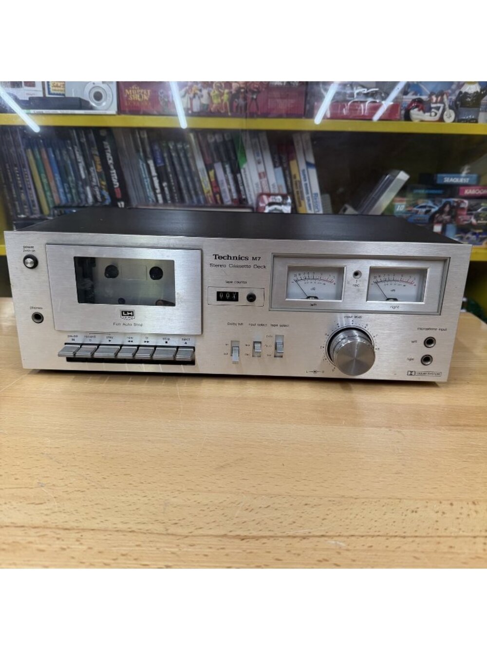 Technics RS-M7 Stereo Cassette Deck Silver Metal Vintage 1980s Used Japan